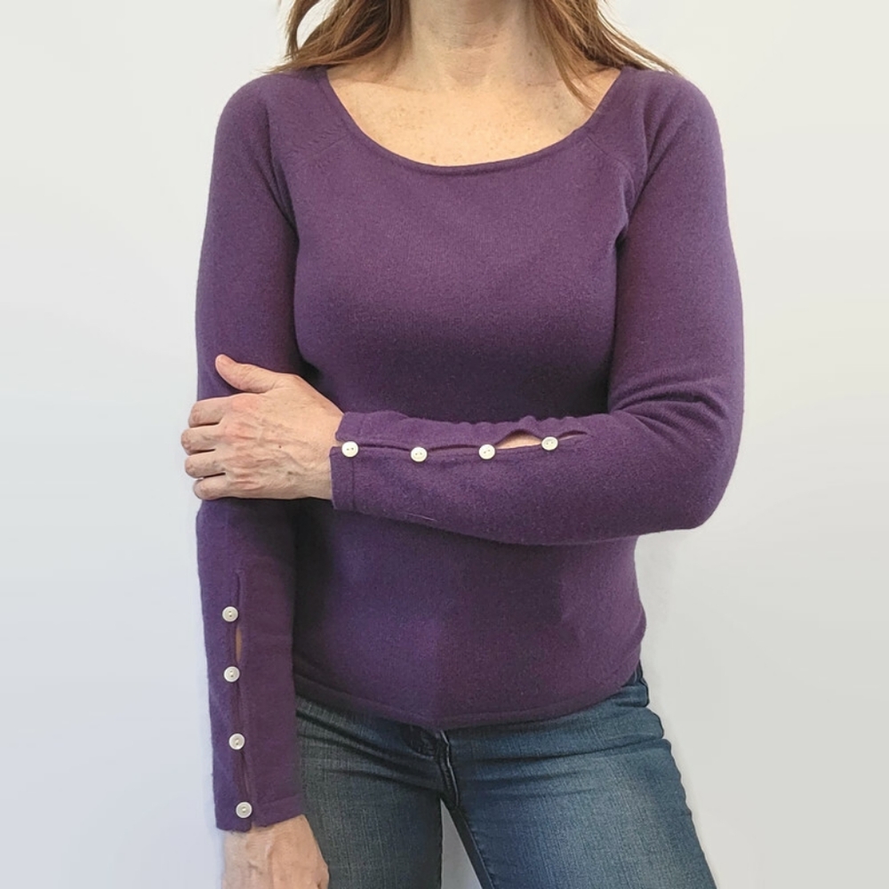 Bloomingdale's Cashmere Purple Sweater